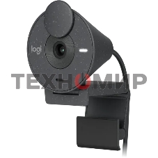 Веб-камера Logitech Brio 300 1920x1080, 30 кадр/с, USB Type-C, микрофон (шумоподавление), автоматическая фокусировка, автоосвещение, универсальное крепление