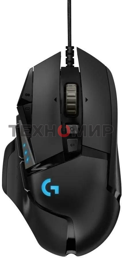 Мышь проводная Logitech G502 HERO черный, 25600 dpi, USB, кнопки - 11