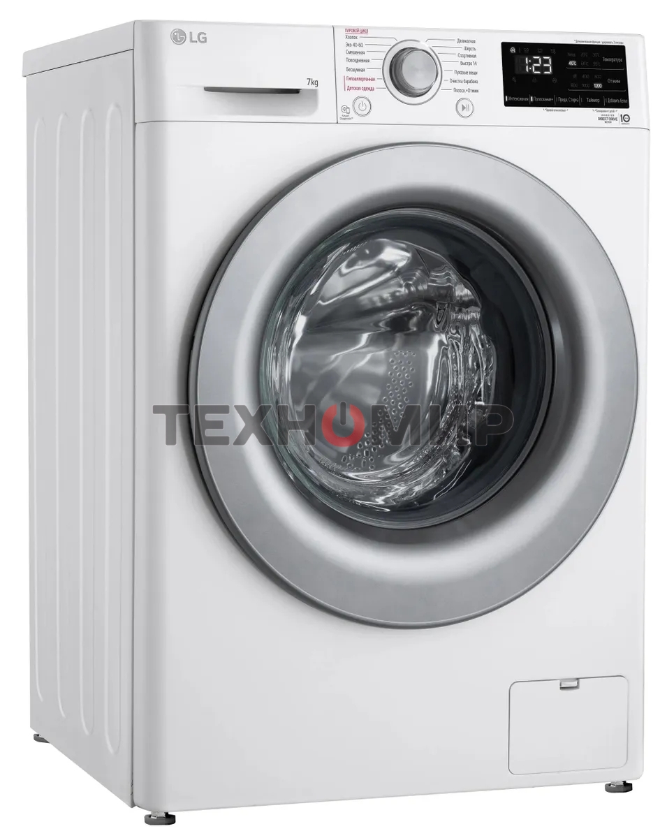 Стиральная машина LG F2V3HS4W белый, загрузка фронтальная 7 кг, 1200 об/мин., класс: A