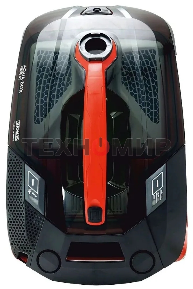 Пылесос моющий Thomas WAVE XT AQUA-BOX красный/черный, 320/1600 Вт, уборка влажная/сухая, пылесборник аквафильтр, 2.6 л