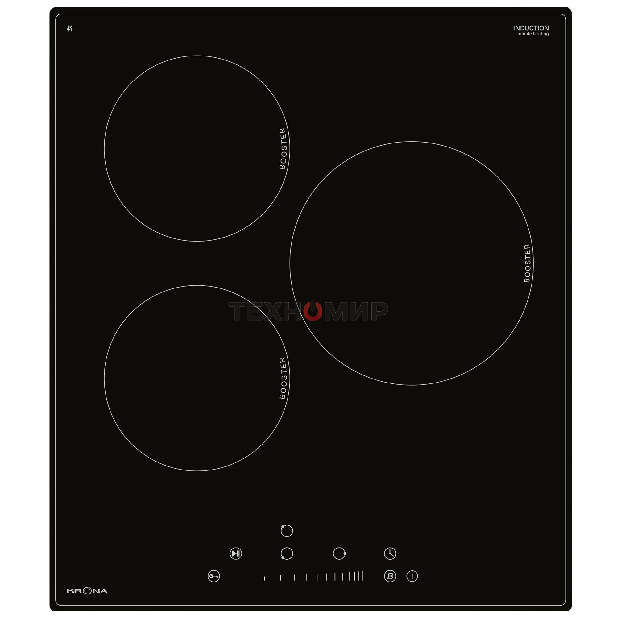 Индукционная варочная панель индукция Krona FORTE 45 BL
