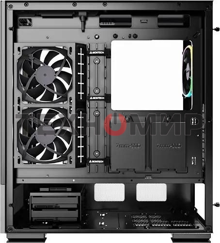 Компьютерный корпус Montech SKY TWO черный без БП ATX 3x140мм 2xUSB3.0 1xUSB3.1 audio bott PSU
