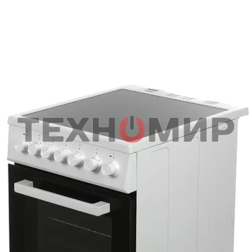 Плита электрическая Beko FSE57110GW белый, конфорок 4 шт, духовка 55 л, гриль, 50 см x 85 см x 60 см