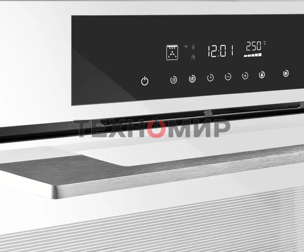 Шкаф духовой электрический Maunfeld AEOD60103W, 60л, дверца с 3 стеклами, белый