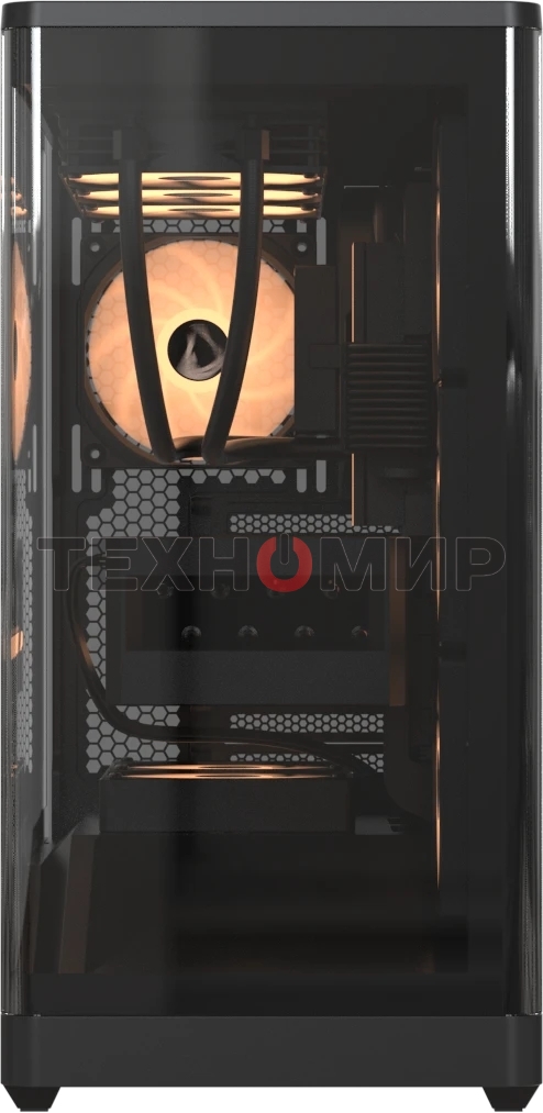 Компьютерный корпус Formula V Line Crystal U9 PA Black, ATX, TYPE-C*1, USB3.0*2, Curved Glass, SIDE 3x PERFORMANCE ARGB, REAR 1x PERFORMANCE ARGB