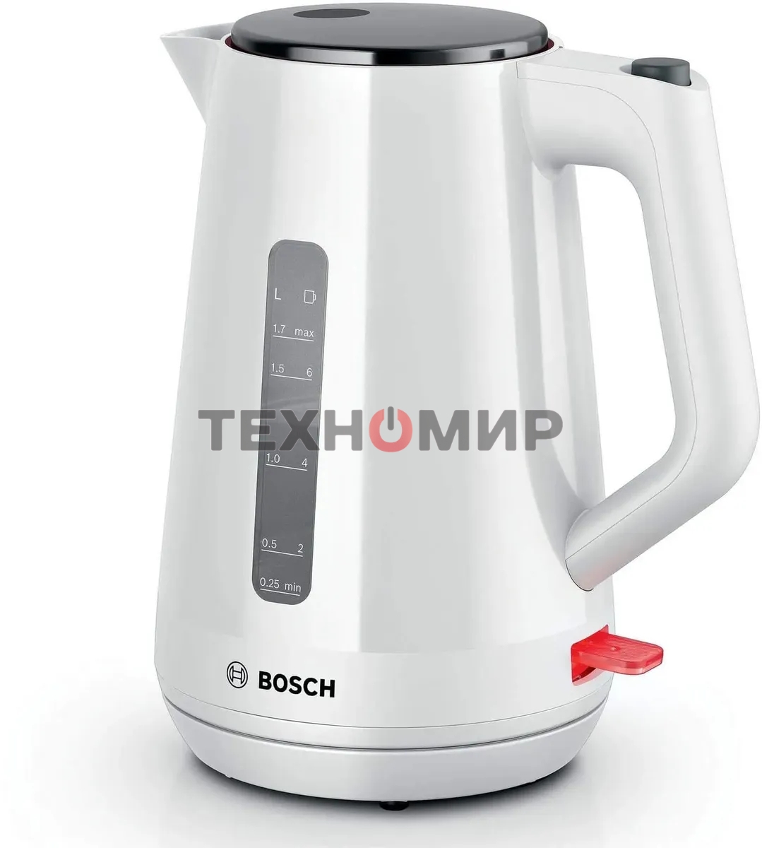 Чайник электрический Bosch TWK1M121 1.7 л, 2400 Вт, белый корпус: пластик