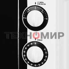Микроволновая печь BBK 20MWS-704M/W белый, 20 л, 700 Вт, переключатели - поворотный механизм