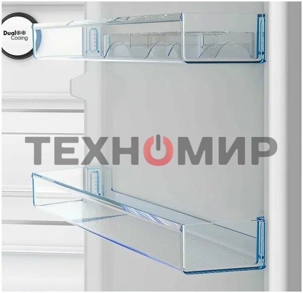 Холодильник Beko B3RCNK362HG серый двухкамерный 220/100л морозилка снизу, No Frost