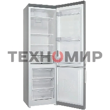 Холодильник Stinol STN 200 DG серебристый двухкамерный 249/75л морозилка снизу, No Frost