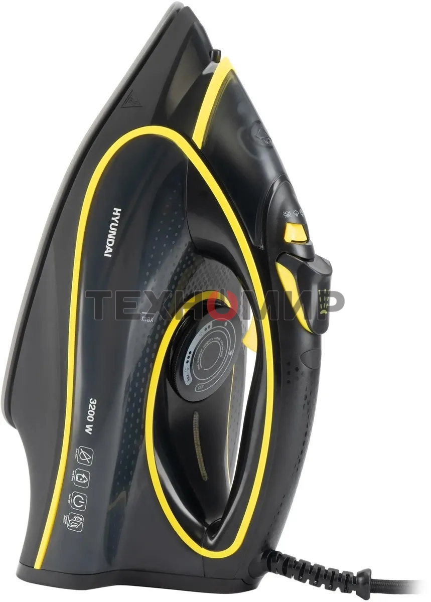 Утюг Hyundai H-SI01560 3200 Вт черный/желтый