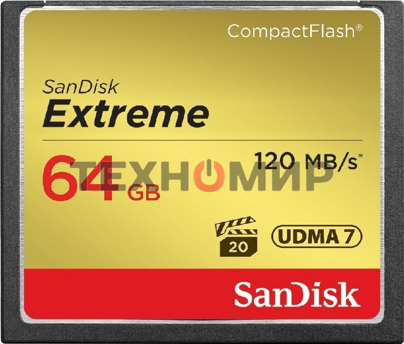 Флеш карта CF 64Gb SanDisk Extreme 120Mb/s
