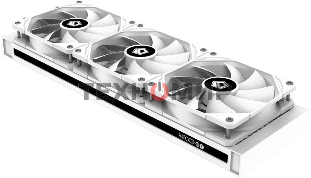 Комплект жидкостного охлаждения ID-COOLING ZOOMFLOW 360 XT SNOW LGA20XX/LGA115X/AM4/AM3/+/AM2/+/FM2/+/FM1(4шт/кор,TDP 350W, cнежно-белый, ARGB FAN and PUMP, PWM, TRIPLE FAN 120mm) RET
