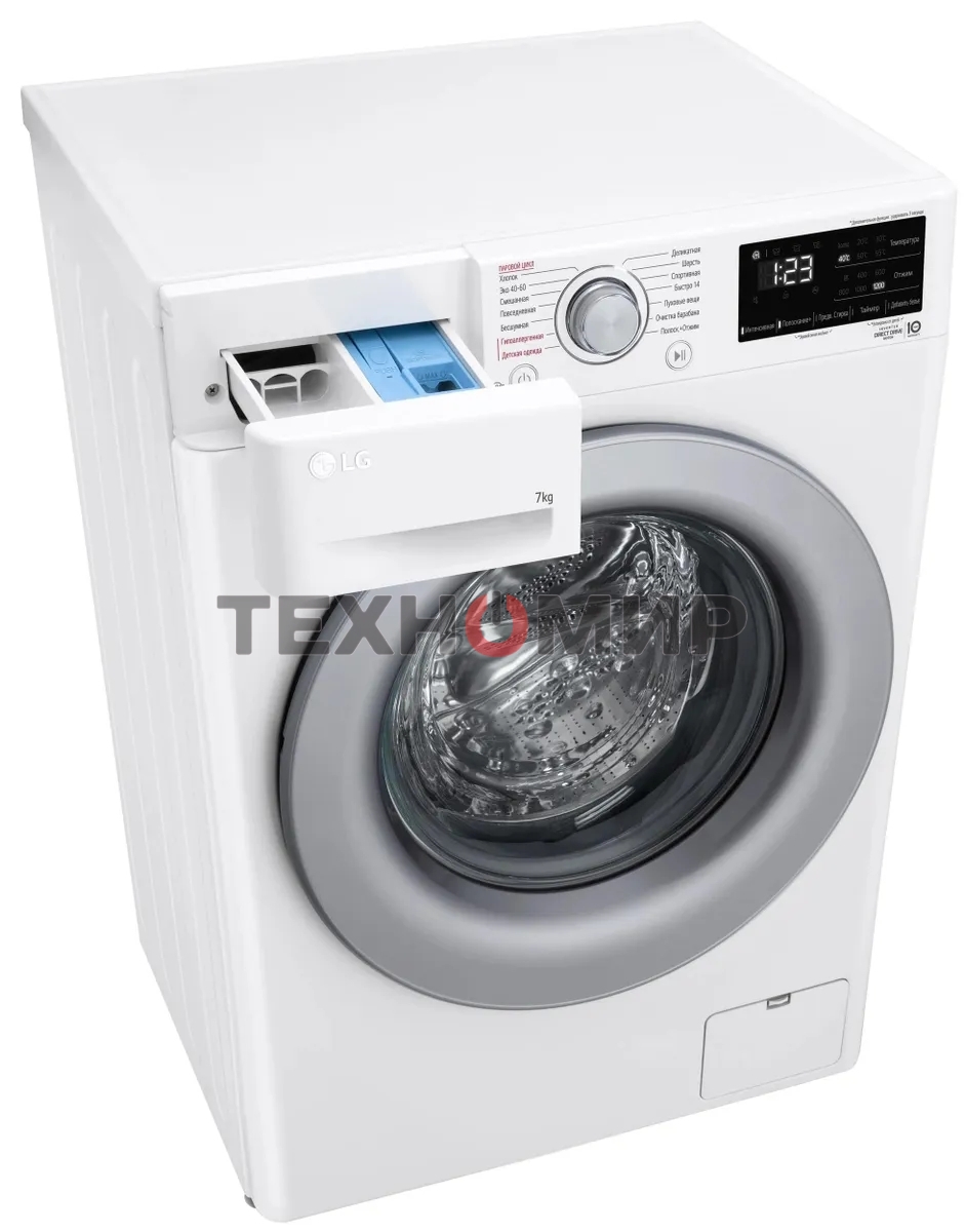 Стиральная машина LG F2V3HS4W белый, загрузка фронтальная 7 кг, 1200 об/мин., класс: A