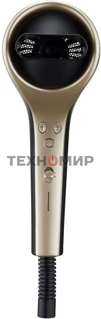 Фен BQ HD1211M черный/золотой, 1800 Вт, ионизация