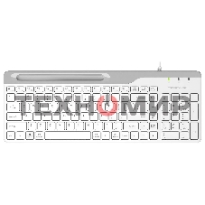 Клавиатура проводная A4Tech Fstyler FK25, USB, белый/серый