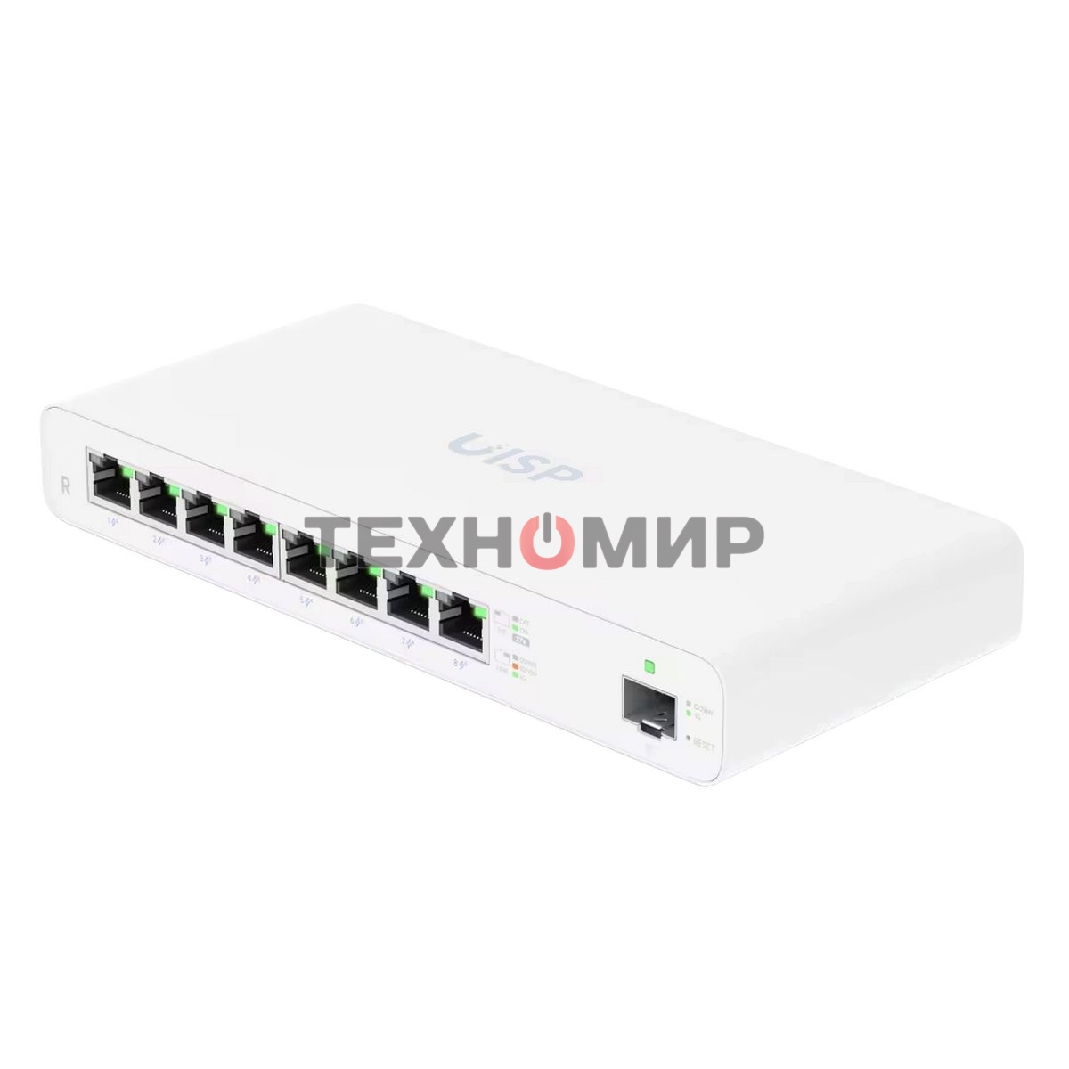 Маршрутизатор Ubiquiti UISP Router 2 ядра (880 МГц), 8х 1G RJ45, 1х SFP, раздача PoE 110 Вт