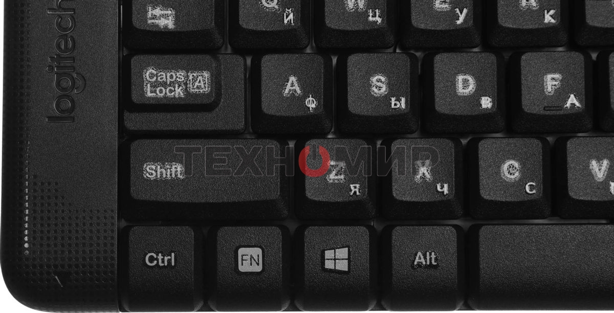 Комплект клавиатура+мышь Logitech MK220 беспроводной, USB, 1000 DPI, чёрный