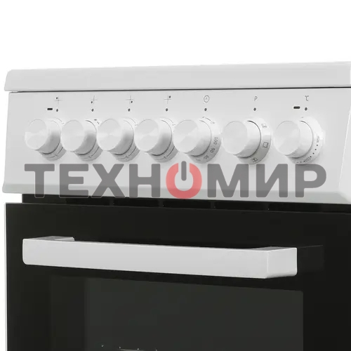 Плита электрическая Beko FSE57110GW белый, конфорок 4 шт, духовка 55 л, гриль, 50 см x 85 см x 60 см