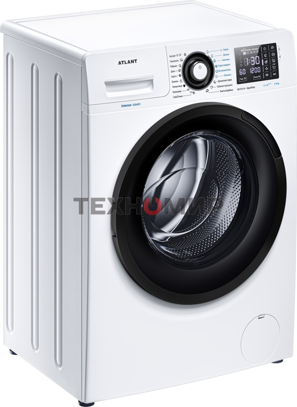 Стиральная машина Atlant СМА 80С1214-CA-02 белая, загрузка фронтальная 8кг, 1200 об/мин., класс: A