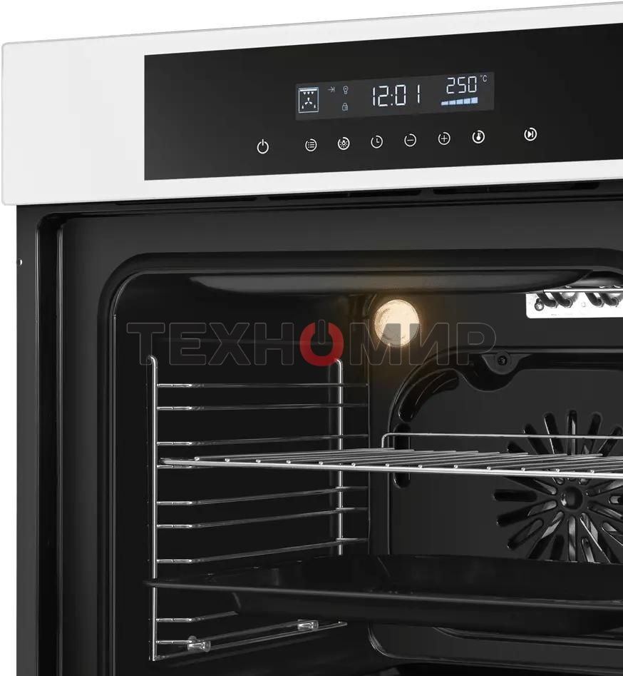 Шкаф духовой электрический Maunfeld AEOD60103W, 60л, дверца с 3 стеклами, белый