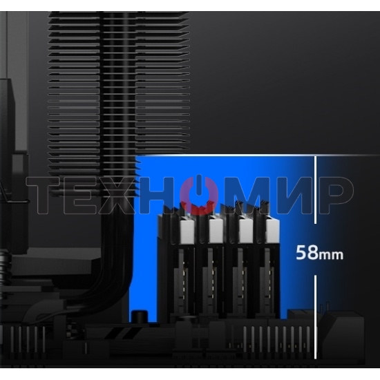Устройство охлаждения(кулер) ID-Cooling Frozn A720 черный 140мм алюминий+медь 2000rpm 33.5db 4-pin 300W 163мм