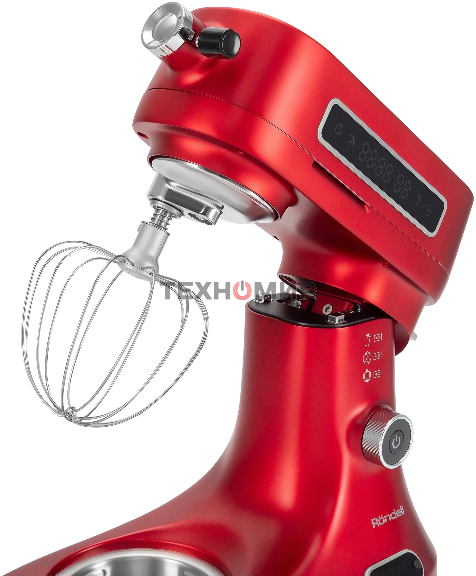Кухонная машина Rondell RDE-KM900 планетар.вращ. 1900Вт красное вино