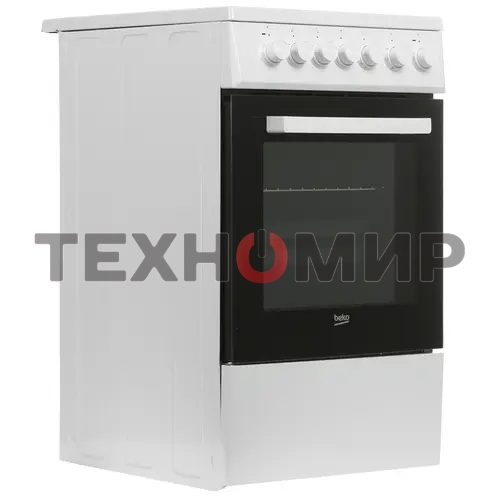 Плита электрическая Beko FSE57110GW белый, конфорок 4 шт, духовка 55 л, гриль, 50 см x 85 см x 60 см