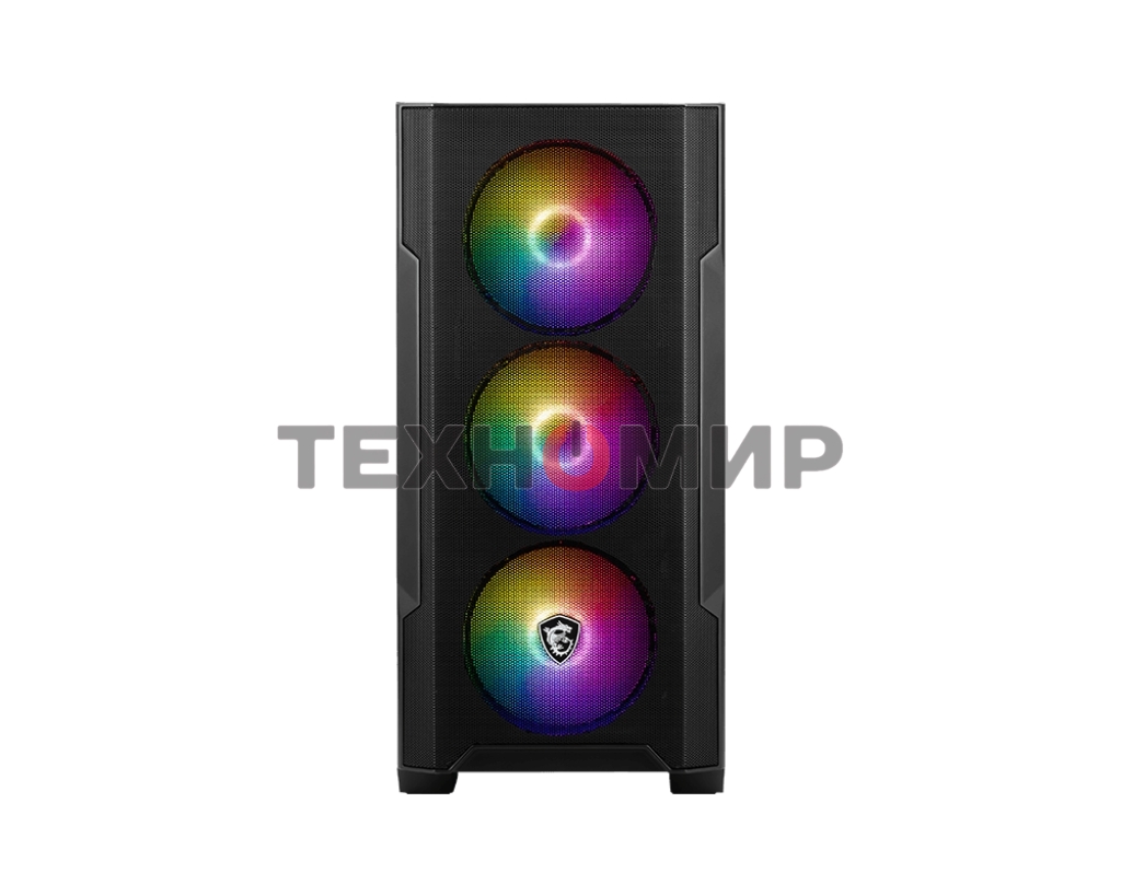 Компьютерный корпус MSI MAG FORGE M100A, Mini-Tower, черный 4x120мм