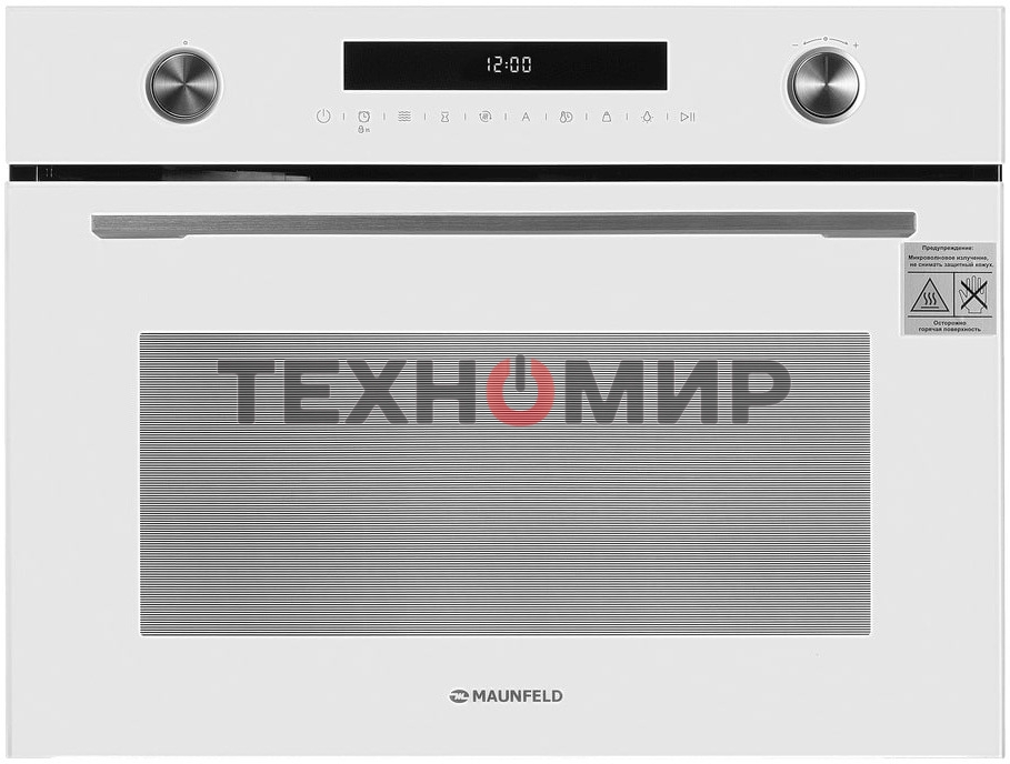 Компактный духовой шкаф с функцией СВЧ Maunfeld MCMO5015MFW