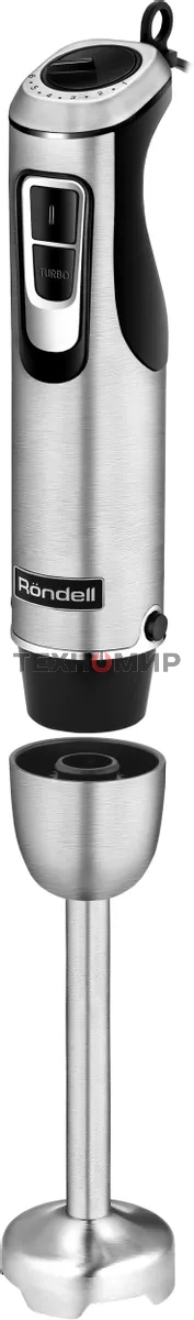 Блендер погружной Rondell RDE-1307 1200 Вт, черный/серебристый