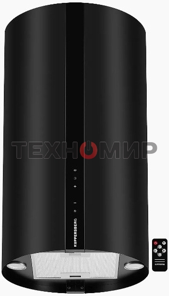 Вытяжка Kuppersberg VORTEX B ширина 40 см, отвод/рециркуляция, 800 м3/час, электронное сенсорное управление, 5 скоростей, светодиодное освещение 2х1 Вт, металлические жироулавливающие фильтры, угольный фильтр KF-ES (опция), 42 дБ, черный