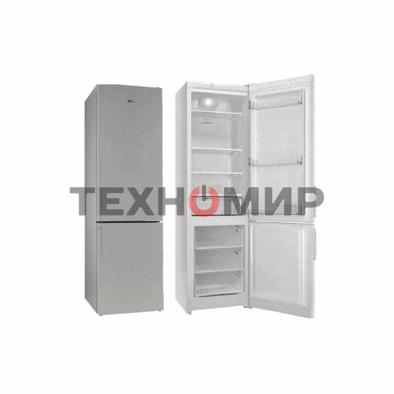 Холодильник Stinol STN 200 G, серебристый двухкамерный 249/75л морозилка снизу, No Frost