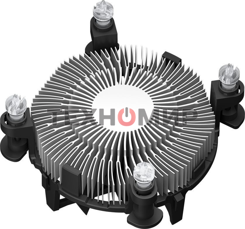 Устройство охлаждения (кулер) PcCooler R94-V2 Soc-1700/1851 4-pin Al 65W 158gr Ret (R94V2-XXNIXX-GL)