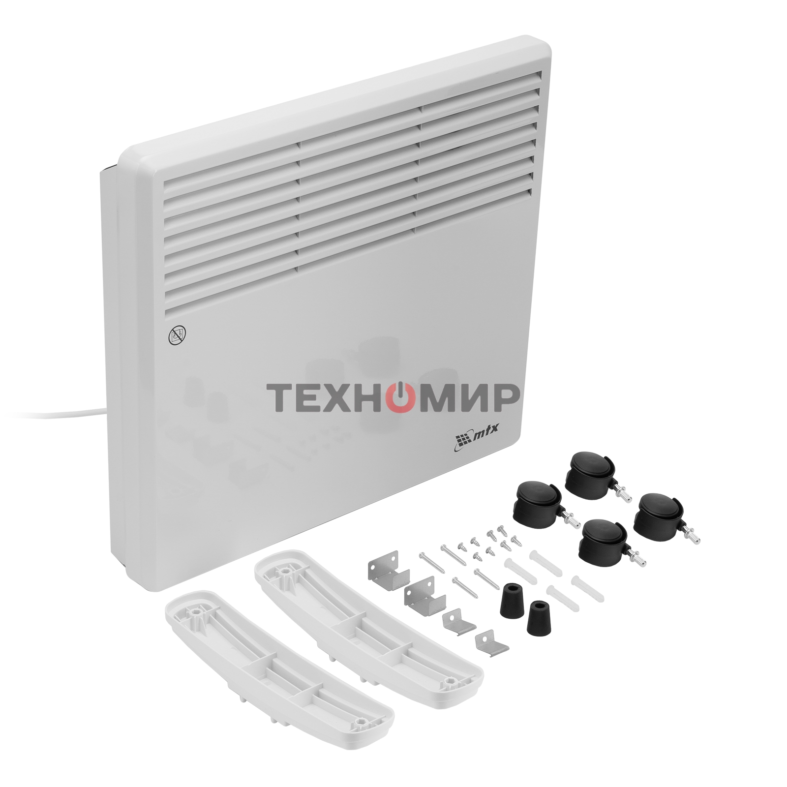 Конвектор электрический MTX CH-1000, белый, 1000 Вт, 10 м2, термостат