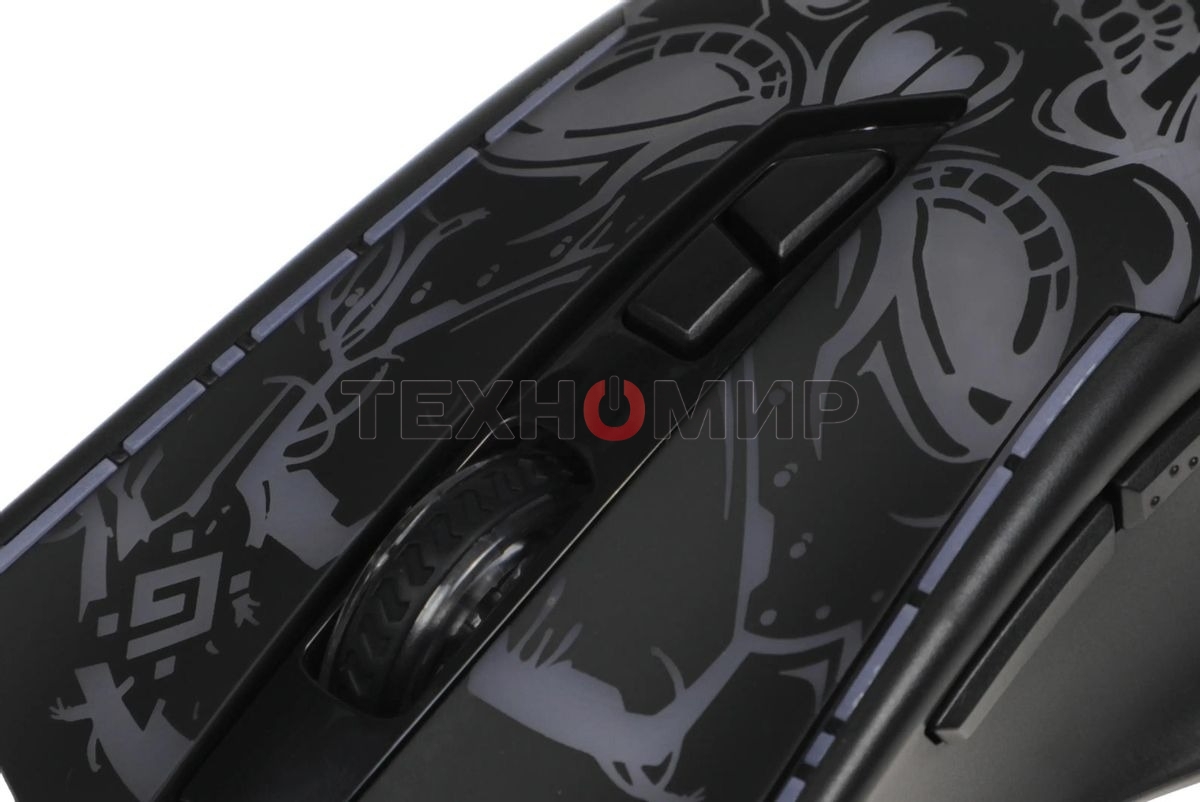 Мышь проводная Defender Bulletstorm GM-928 черный, 7200 dpi, USB, кнопки - 7