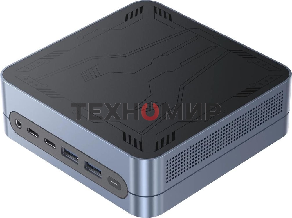 Мини ПК Chuwi LarkBox S i3 1220P (1.5) 16Gb SSD 512Gb UHDG Win 11Pro GbitEth WiFi BT 90W серый/черный