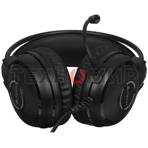 Гарнитура проводная с микрофоном A4Tech Fstyler FH300U черный 2м накладные USB оголовье