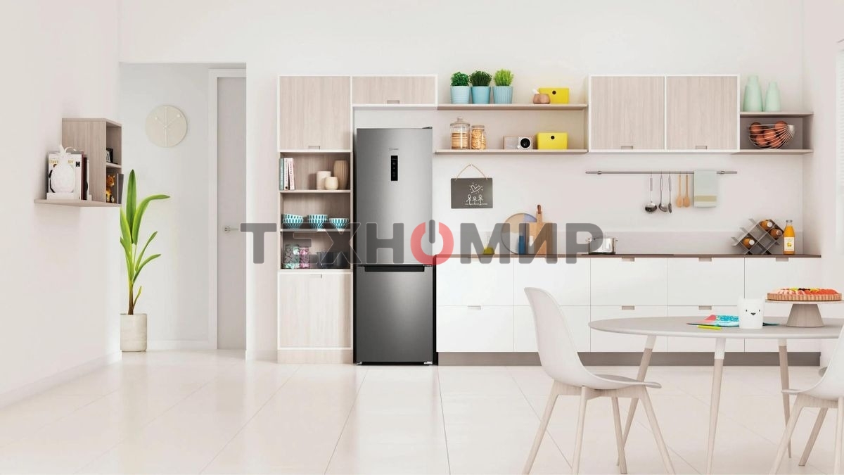 Холодильник Indesit ITS 5180 NG, темно-серый, двухкамерный 220/78л морозилка снизу, No Frost