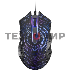 Мышь проводная Qumo Valhalla M35 черный, 3200 dpi, USB, кнопки - 6