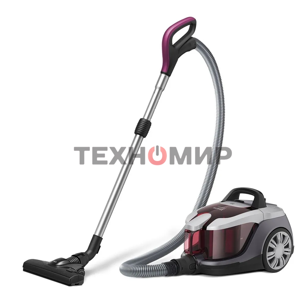 Пылесос BQ VC1610C Xtreme Power серый-фиолетовый, 500/1600 Вт, уборка сухая, пылесборник контейнер 2.5 л