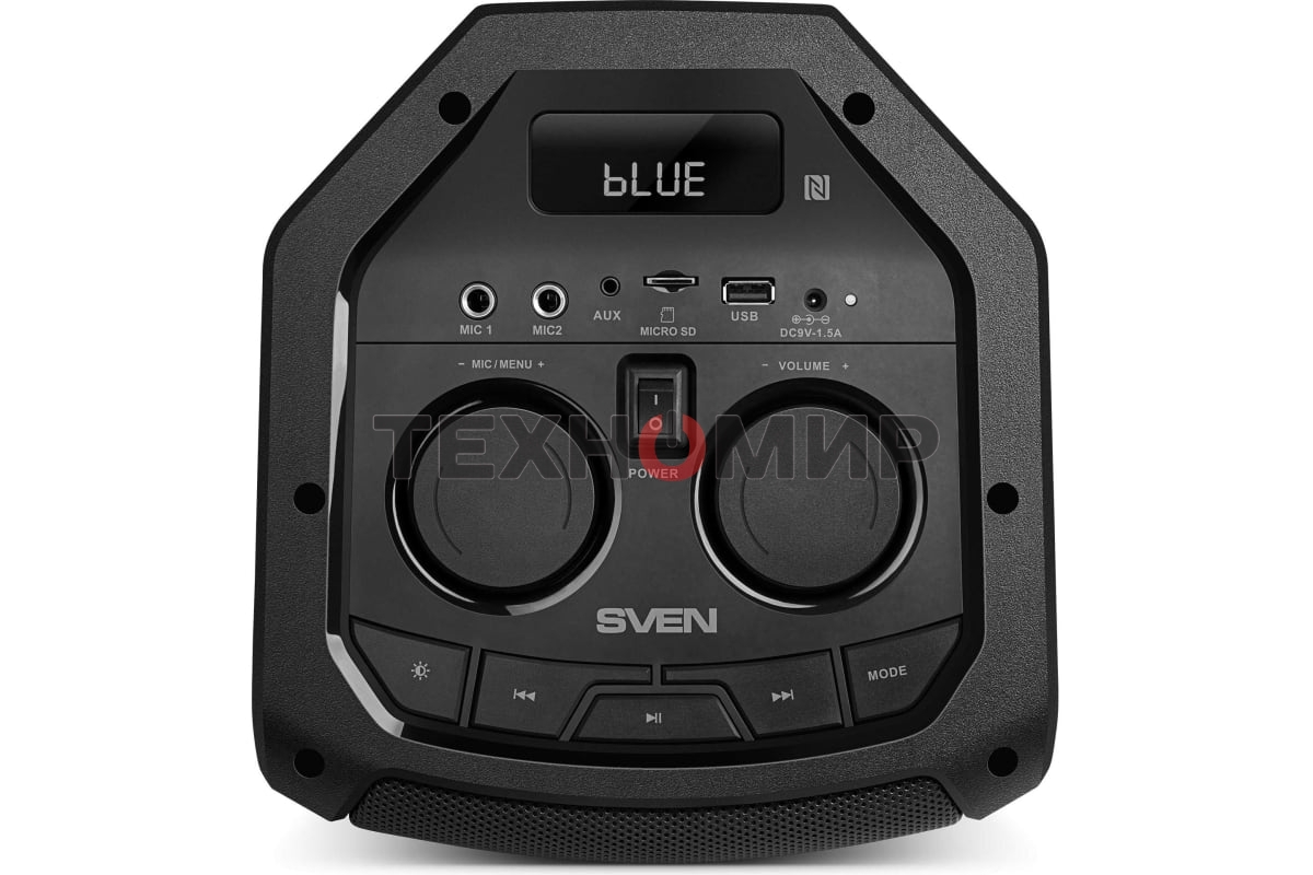 Портативная акустика Sven АС PS-710 черный 100 Вт Bluetooth