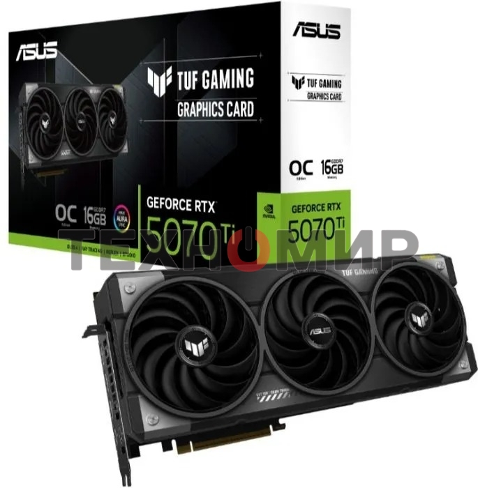 Видеокарта ASUS TUF-RTX 5070TI-O16G-GAMING RTX 5070TI,HDMIx2,DPx3,16G,D7