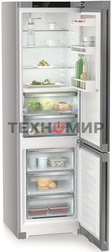 Холодильник Liebherr CBNsdc 573i-22 серебристый двухкамерный 266/94л морозилка снизу, No Frost