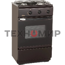 Плита газовая Flama CG 3202 B коричневый, конфорок 2 шт, духовка 30 л, 50 см x 85 см x 35 см