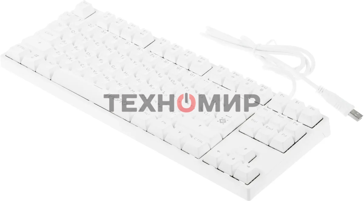 Клавиатура проводная Defender IVORY GK-579 USB белая