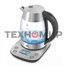 Чайник электрический BQ KT1703G черный/стальной, Мощность: 2200 Вт, Oбъем: 1.7 л