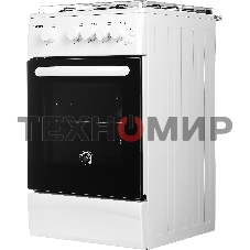 Плита газовая Kraft KF-FSK5404AGWG белый, конфорок 4 газовых, духовка 58 л, 50 см x 87 см x 63 см
