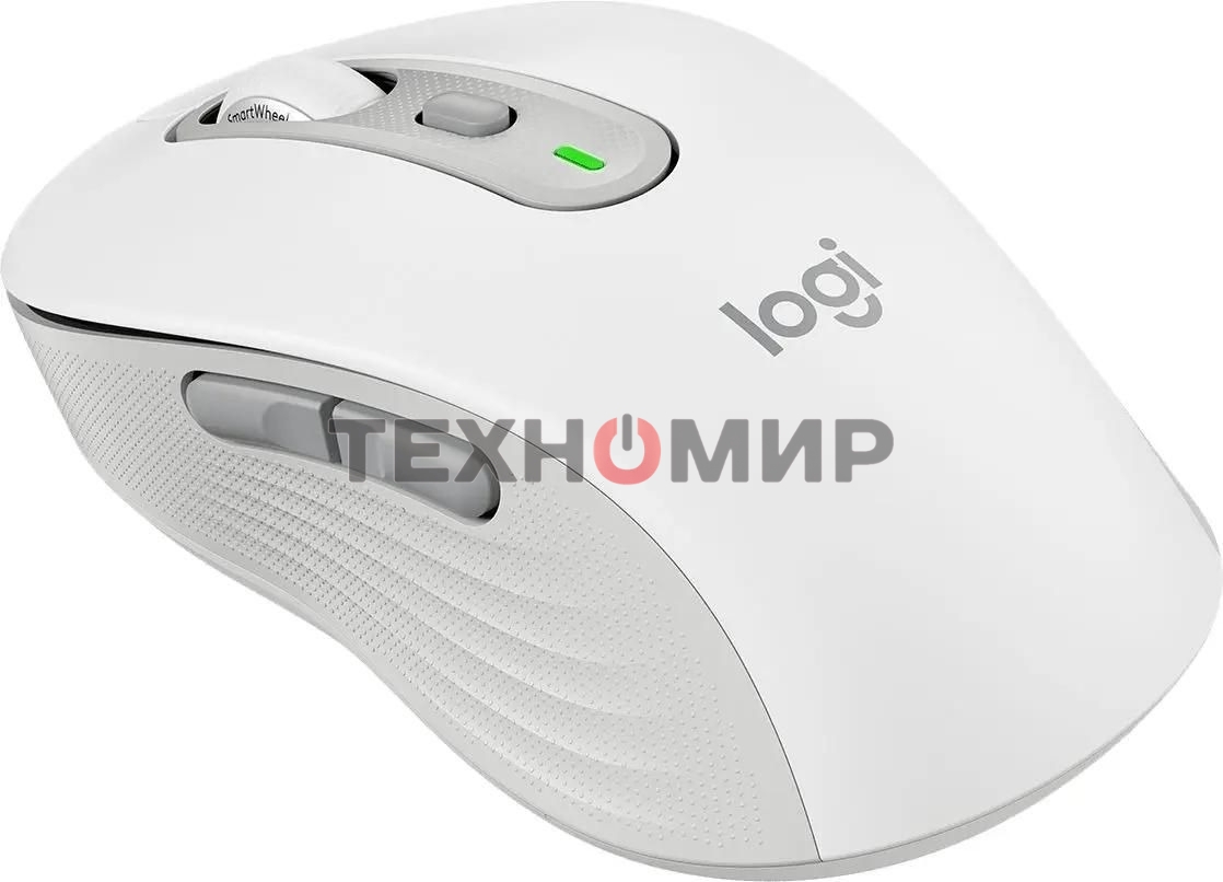 Мышь беспроводная Logitech M750 белый, 4000 dpi, радиоканал, Bluetooth, USB, кнопки - 5