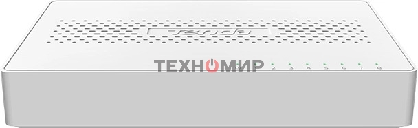 Коммутатор неуправляемый Tenda SM108, 8 портов, 8x2,5Gbит/с, настольный, пластиковый корпус