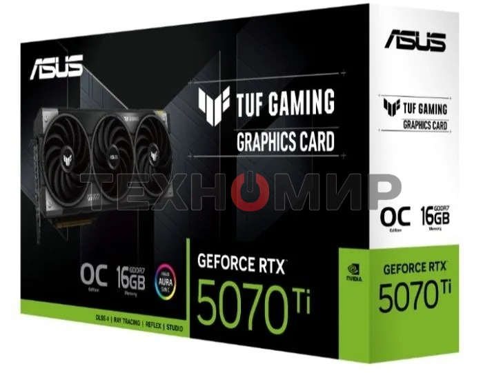 Видеокарта ASUS TUF-RTX 5070TI-O16G-GAMING RTX 5070TI,HDMIx2,DPx3,16G,D7